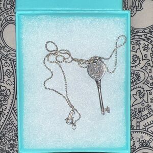 Tiffany & Co. Silver Key Necklace
